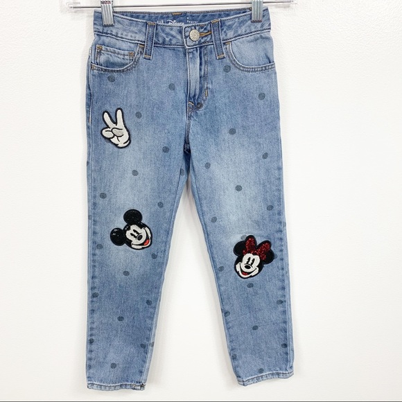 Girls Gap X Disney Mickey Denim Blue 